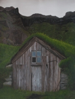 schilderij IJsland huis