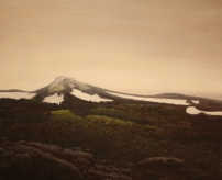 schilderij, Eyjafjallajökull, 1 jaar vroeger
